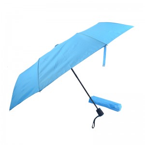 Korkealaatuinen matka-automaattinen avoin kompakti taittuva tuulenpitävä kannettava sateenvarjo