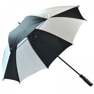 Markkinointikirja avoin sateenvarjo lasikuiturunkoisella tuulenpitävällä suurella golfvarjolla